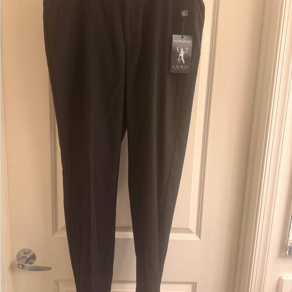 Ralph Lauren Black Ultraflex Tailored Dress Pants